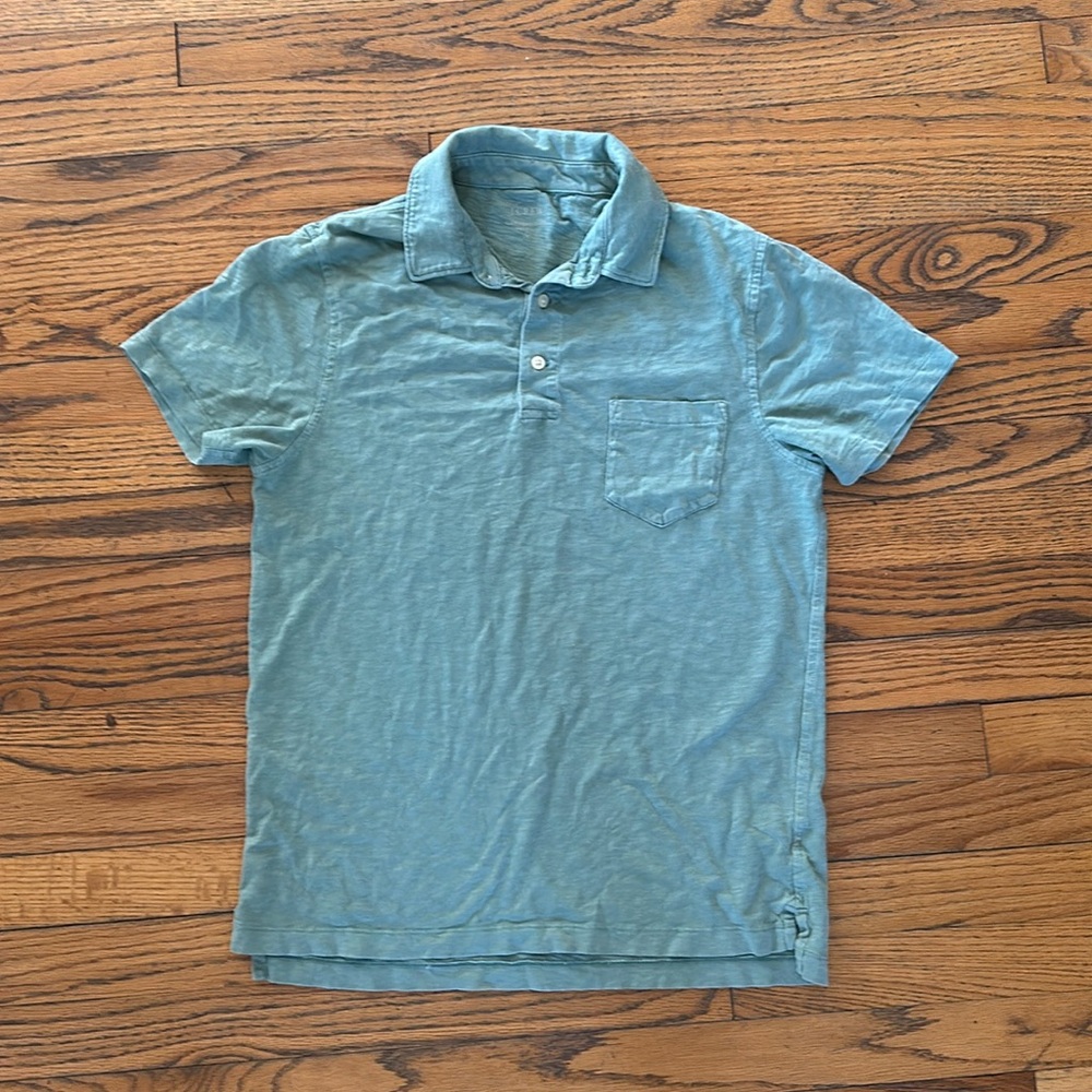 Men’s J. Crew garment dyed polo style shirt